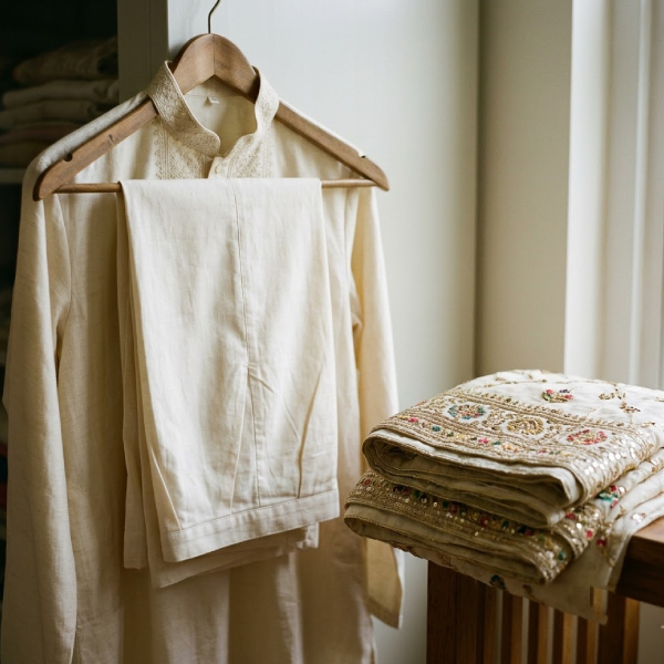 Neatly pressed kurta